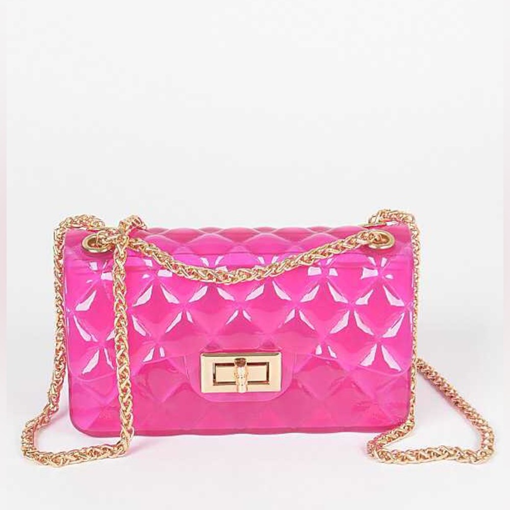 Solid Color Jelly Swing Bag